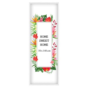 Ramka na zdjęcia 50x140 cm, drewniana w kolorze białym