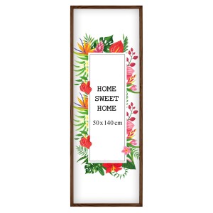 Ramka na zdjęcia 50x140 cm, drewniana w kolorze brązowym