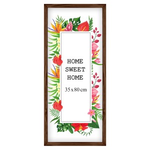 Ramka na zdjęcia 35x80 cm, drewniana w kolorze brązowym