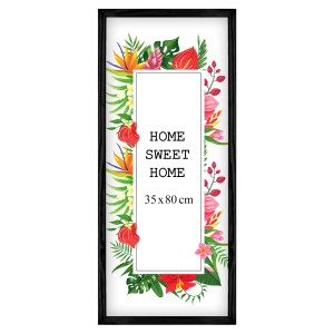 Ramka na zdjęcia 35x80 cm, drewniana w kolorze czarnym