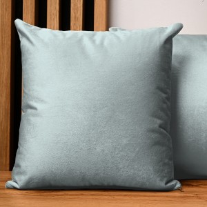 Dekoracyjna poszewka na poduszkę 60x60 cm w kolorze miętowym z tkaniny welurowej