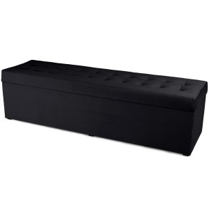 Nowoczesna otwierana pufa 45x160  w kolorze czarnym