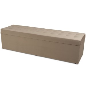 Nowoczesna otwierana pufa 45x160  w kolorze jasnobrązowym