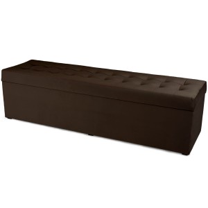 Nowoczesna otwierana pufa 45x160  w kolorze ciemnobrązowym