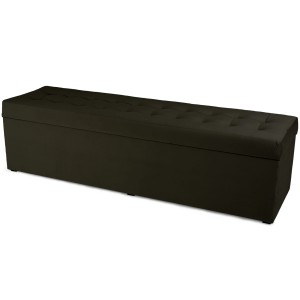 Nowoczesna otwierana pufa 45x160  w kolorze hebanowym