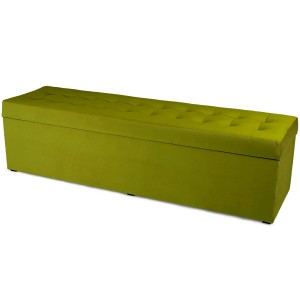 Nowoczesna otwierana pufa 45x160  w kolorze oliwkowym