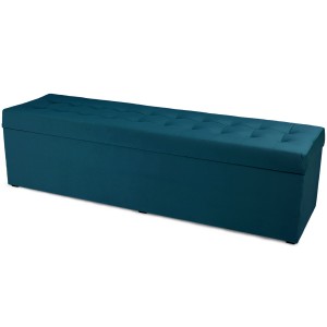 Nowoczesna otwierana pufa 45x160  w kolorze cyjanowym