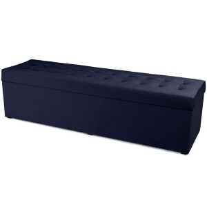 Nowoczesna otwierana pufa 45x160  w kolorze ciemnoniebieskim 
