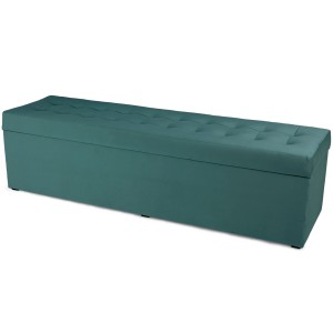 Nowoczesna otwierana pufa 45x160  w kolorze morskim