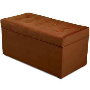 Nowoczesna otwierana pufa 45x90  w kolorze czekoladowym