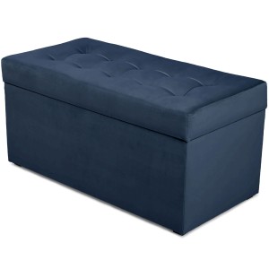 Nowoczesna otwierana pufa 45x90  w kolorze atramentowym