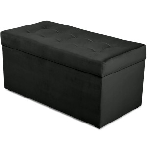 Nowoczesna otwierana pufa 45x90  w kolorze antracytowym