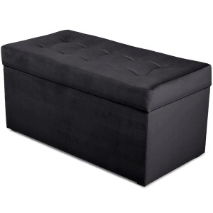 Nowoczesna otwierana pufa 45x90  w kolorze ciemnoszarym