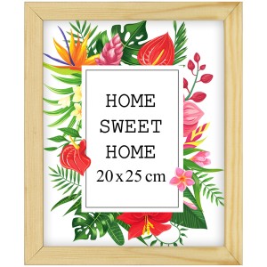 Ramka na zdjęcia 20x25 cm, drewniana w kolorze naturalnym
