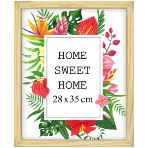 Ramka na zdjęcia 28x35 cm, drewniana w kolorze naturalnym