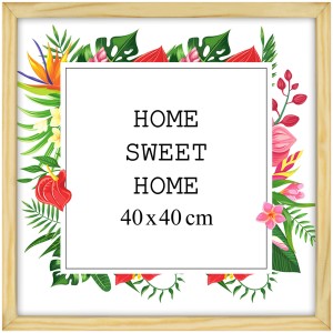 Ramka na zdjęcia 40x40 cm, drewniana w kolorze naturalnym